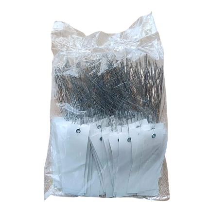 Етикетки на оцинкованому дроті, білі, 2*10 см, 250 шт (Німеччина), фото 2