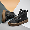 Зимові чоловічі шкіряні черевики, кросівки чорні утеплені з натуральної шкіри на хутрі на зиму для чоловіків, розмір 40-45, фото 3