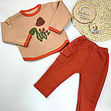 Дитячій комплект тепла кофта зі штанцями розмір 80, фото 7