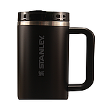 Термос термочашка Stanley Quencher ProTour Flip Straw Tumbler з нержавіючої сталі Black 2.0 1,18 л KT6007870 solve, фото 2