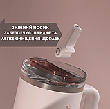Термос термочашка Stanley Quencher ProTour Flip Straw Tumbler з нержавіючої сталі Cream 1,18 л KT6007874 solve, фото 6