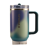 Термос термочашка Stanley Quencher ProTour Flip Straw Tumbler з нержавіючої сталі Coastal Teal Motion 1,18 л KT6007877 solve, фото 3