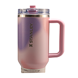 Термос термочашка Stanley Quencher ProTour Flip Straw Tumbler з нержавіючої сталі Rose Petal Motion 1,18 л KT6007878 solve, фото 3