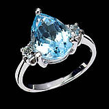 Каблучка. Натуральний топаз. Срібло 925., фото 2