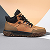 Зимові чоловічі шкіряні черевики, кросівки руді утеплені з натуральної шкіри на хутрі на зиму для чоловіків, розмір 40-45, фото 4