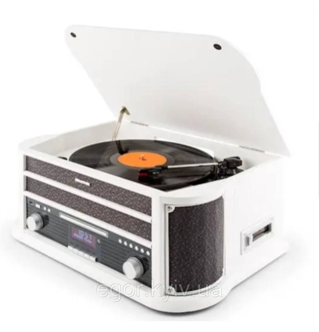 Програвач вінілових платівок і мультимедійний центр Auna Belle Epoque 1908 ,білий, фото 1