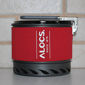 Казанок алюмінієвий Alocs CW-S10-1 об'єм 1400 мл каструля туристична з радіатором для походу туризму кемпінгу та відпочинку