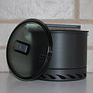 Казанок алюмінієвий Alocs CW-S10-1 об'єм 1400 мл каструля туристична з радіатором для походу туризму кемпінгу та відпочинку, фото 9