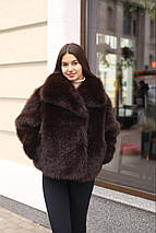 Розкішна зимова шуба з еко-хутра ПВ-344 р-ри 42-48, фото 5