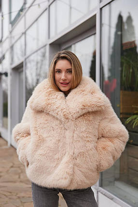Розкішна зимова шуба з еко-хутра ПВ-344 р-ри 42-48, фото 1