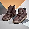 Зимові чоловічі шкіряні черевики, кросівки коричневі утеплені з натуральної шкіри на хутрі на зиму для чоловіків, розмір 40-45, фото 2