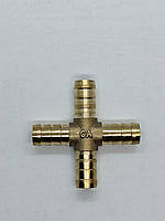 Хрестоподібний фітинг з ялинковими з'єднаннями 6 мм