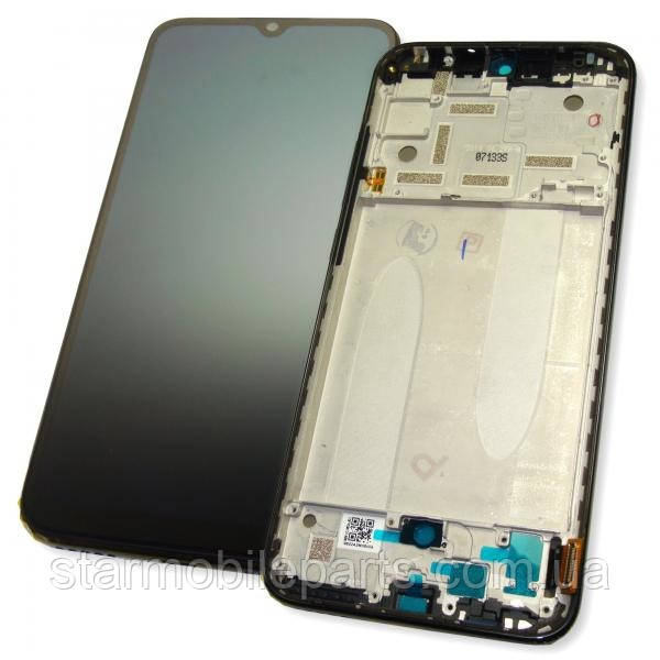 Дисплей Xiaomi Mi CC9e l M1906F9SH l M1906F9SI із сенсором та рамкою чорний OLED, фото 1