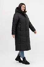 Жіночий довгий пуховик Li-9-1 р-ри 52–66, фото 3