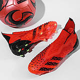 Дитячі Бутси Adidas Predator Freak + / адідас фрік / адідас предатор фрік / футбольне взуття адідас / Sheva B0056, фото 4