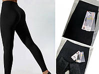 Лосини жіночі Ластівка в рубчик, на тонкому хутрі, розмір 42-48