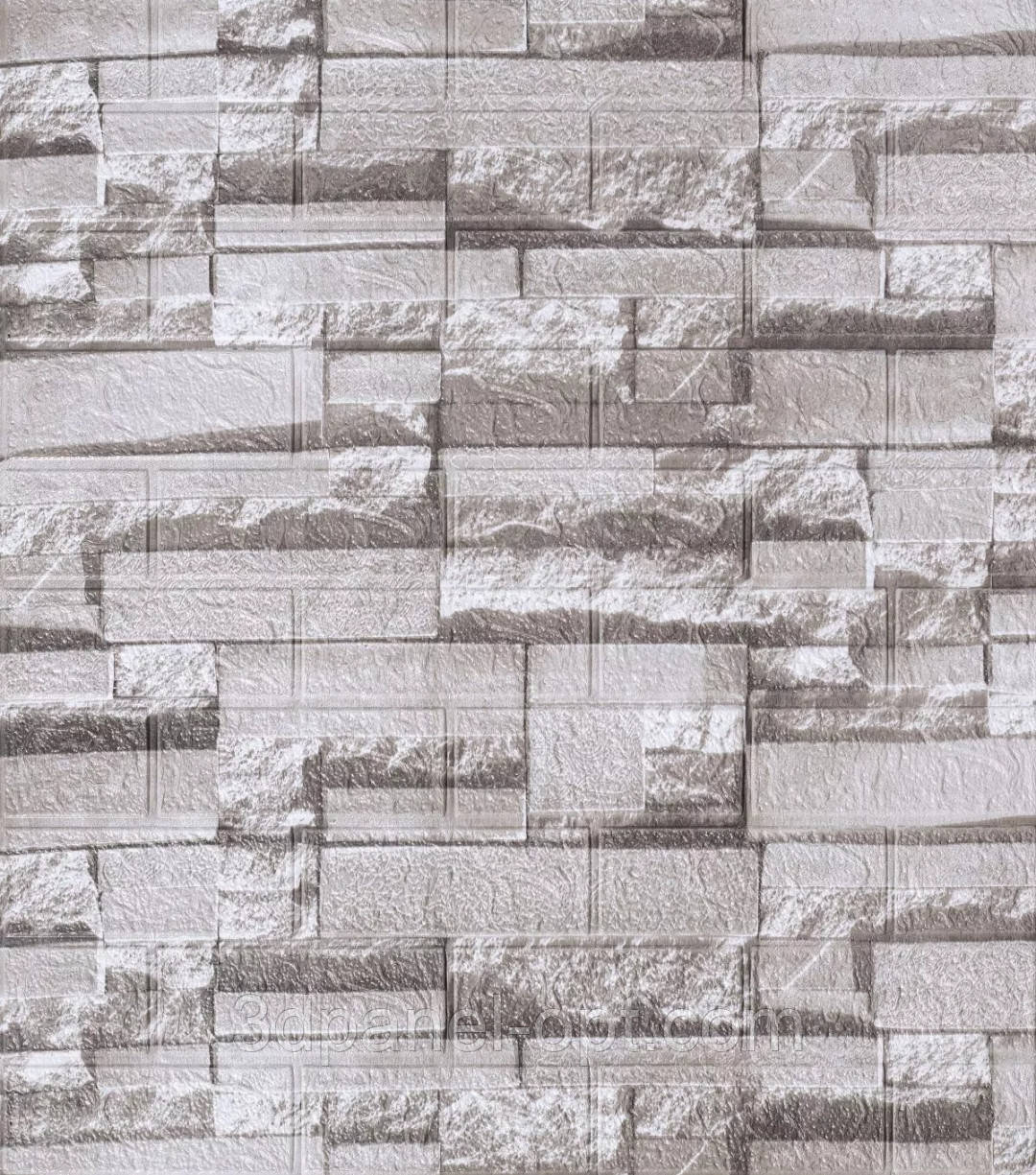 Самоклеюча 3D панель кладка сірі  700х770х4мм, 3D шпалери, 3Д обої., фото 1