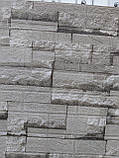 Самоклеюча 3D панель кладка сірі  700х770х4мм, 3D шпалери, 3Д обої., фото 3