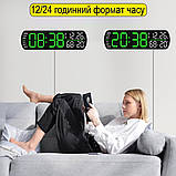 Настільний електронний годинник Mids з резервним живленням, термометр, календар., фото 2