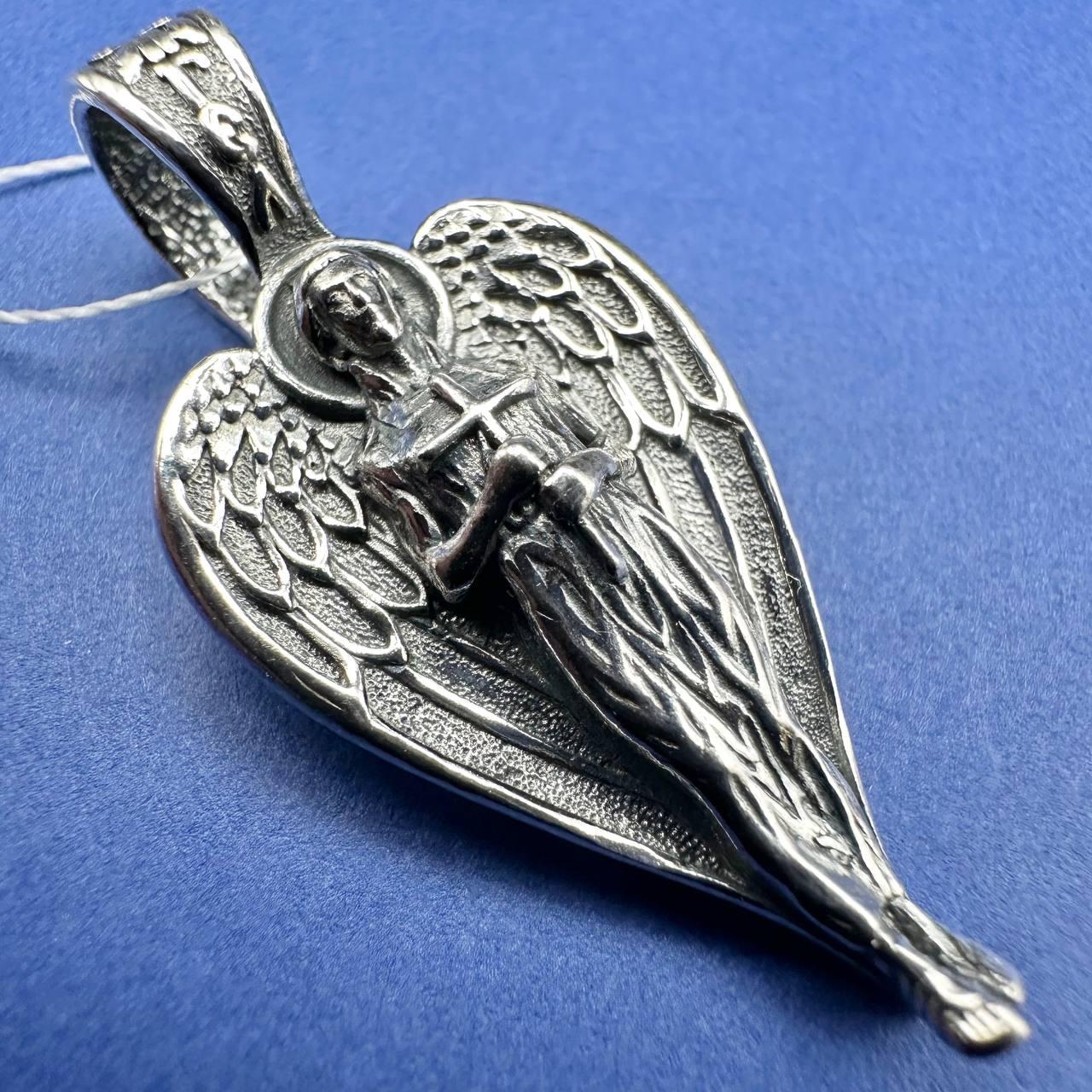 Кулон Янгол-Охоронець із молитвою срібло 925 проби гарний підвіс