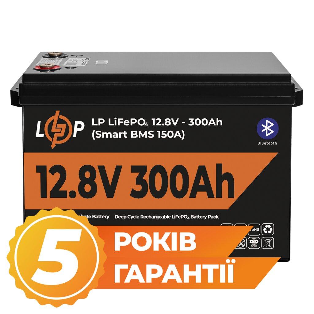 Logicpower LiFePO4 12,8V — 300 Ah (3840Wh) (Smart BMS 200А) з BT пластик, фото 1