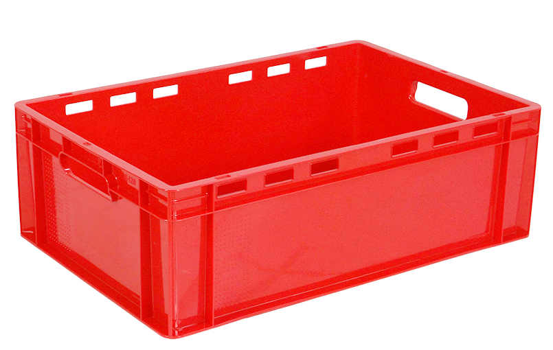 Ящик пластиковий 600х400х200 L червоний