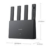 Роутер Xiaomi Router BE3600 Black маршрутизатор | Wi-Fi 7 | 3570 Мб/с | Mesh, фото 8