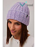 Вовняна жіноча шапка MISSY Бергія Тепла молодіжна зимова жіноча шапка, фото 3