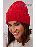 Вовняна жіноча шапка MISSY Бергія Тепла молодіжна зимова жіноча шапка, фото 5