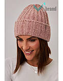 Вовняна жіноча шапка MISSY Бергія Тепла молодіжна зимова жіноча шапка, фото 7