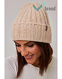 Вовняна жіноча шапка MISSY Бергія Тепла молодіжна зимова жіноча шапка, фото 8