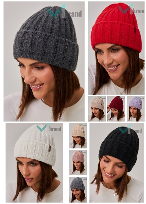 Вовняна жіноча шапка MISSY Бергія Тепла молодіжна зимова жіноча шапка, фото 1