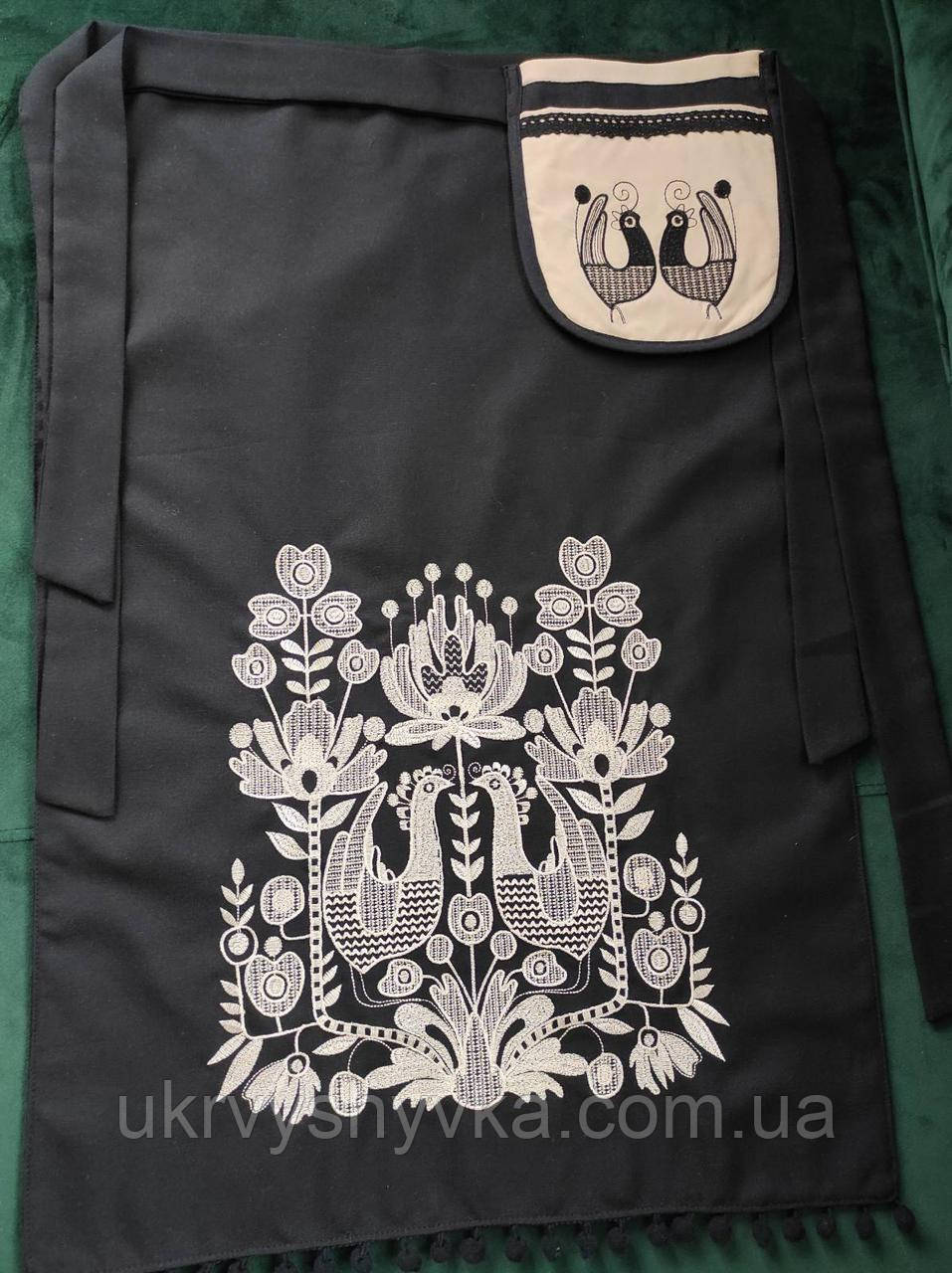 Передник вишитий з кишенькою "Самобутні", фото 1