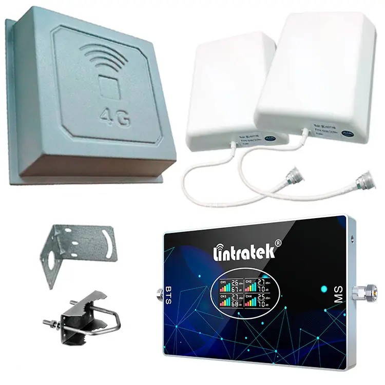 Всечастотний Підсилювач зв'язку та інтернету (Lintratek KW20L-GDWL) + 3 антени