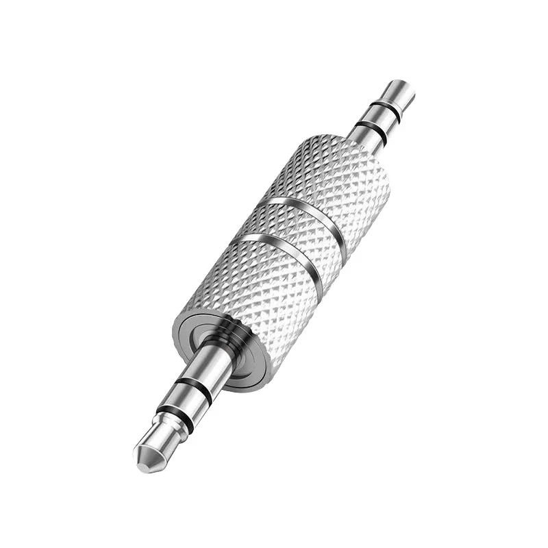 Аудіо стерео перехідник штекер 3к тато-тато Jack 3.5мм, фото 1