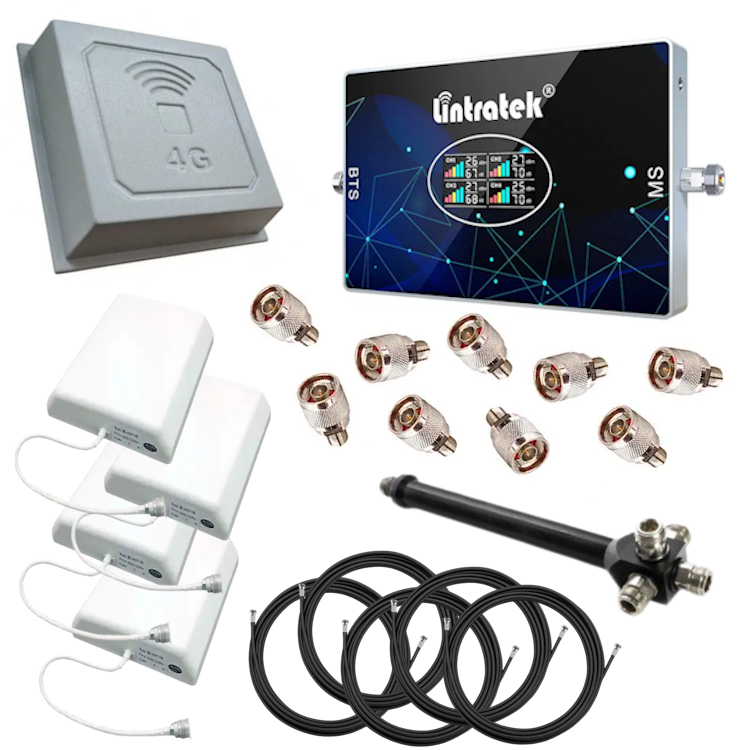 Всечастотний Підсилювач зв'язку та інтернету (Lintratek KW20L-GDWL) + 5 антен, фото 1