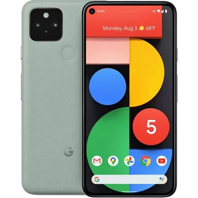 Google Pixel 5a 5G 6/128GB Sorta Green Qualcomm Snapdragon 765G 4680 мАг, фото 1