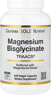California Gold Nutrition Magnesium Bigglycinate 240 вегетаріанських капсул