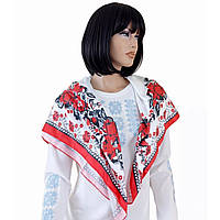 Хустка Квітковий візерунок червоний