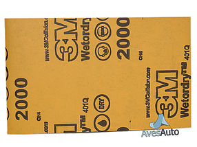 Водостійкий абразивний наждачний папір - 3М Wetordry Magic 401Q 138х230 мм. Р2000 (09546, 02049), фото 6