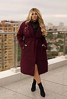 Классическое кашемировое пальто с утеплением