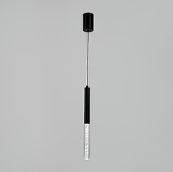 Чорний підвіс із скляним розсіювачем з ефектом бульбашок 41 см MJ462/200+200 BK