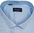 Чоловічі сорочки батал велетень Lucciano vd-1003 однотонна класична Туреччина, ошатна блакитна стильна, фото 9