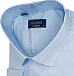 Чоловічі сорочки батал велетень Lucciano vd-1003 однотонна класична Туреччина, ошатна блакитна стильна, фото 7