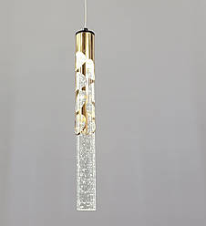 Сучасна світлодіодна люстра підвіс, 3W, золото 35см