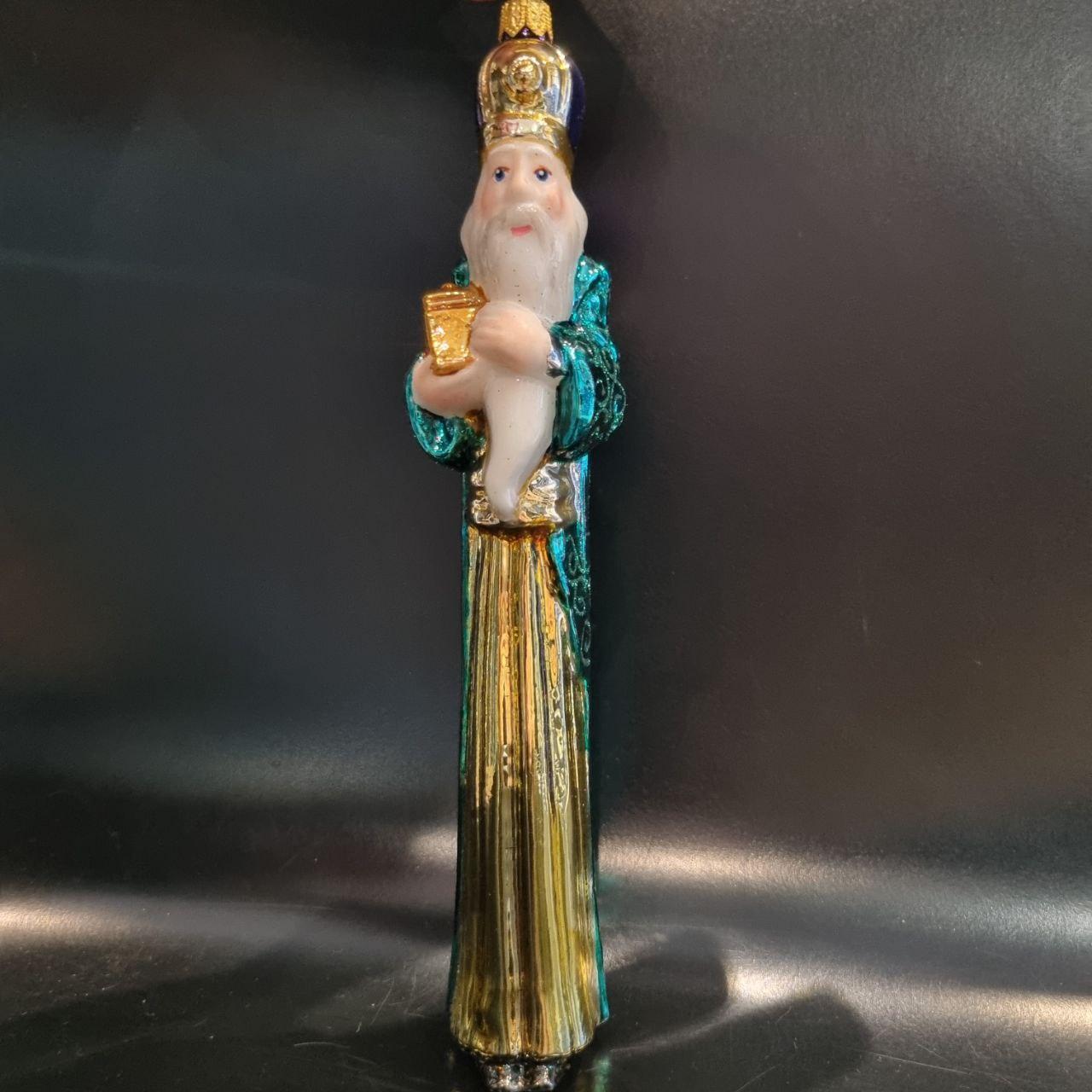 Скляна ялинкова іграшка Чарівник Komozja Family