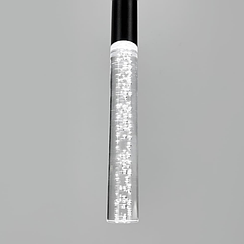 Чорний підвіс із скляним розсіювачем з ефектом бульбашок 51 см MJ462/300+200 BK