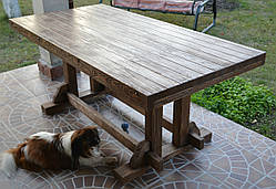 Стіл великий обідній для вулиці