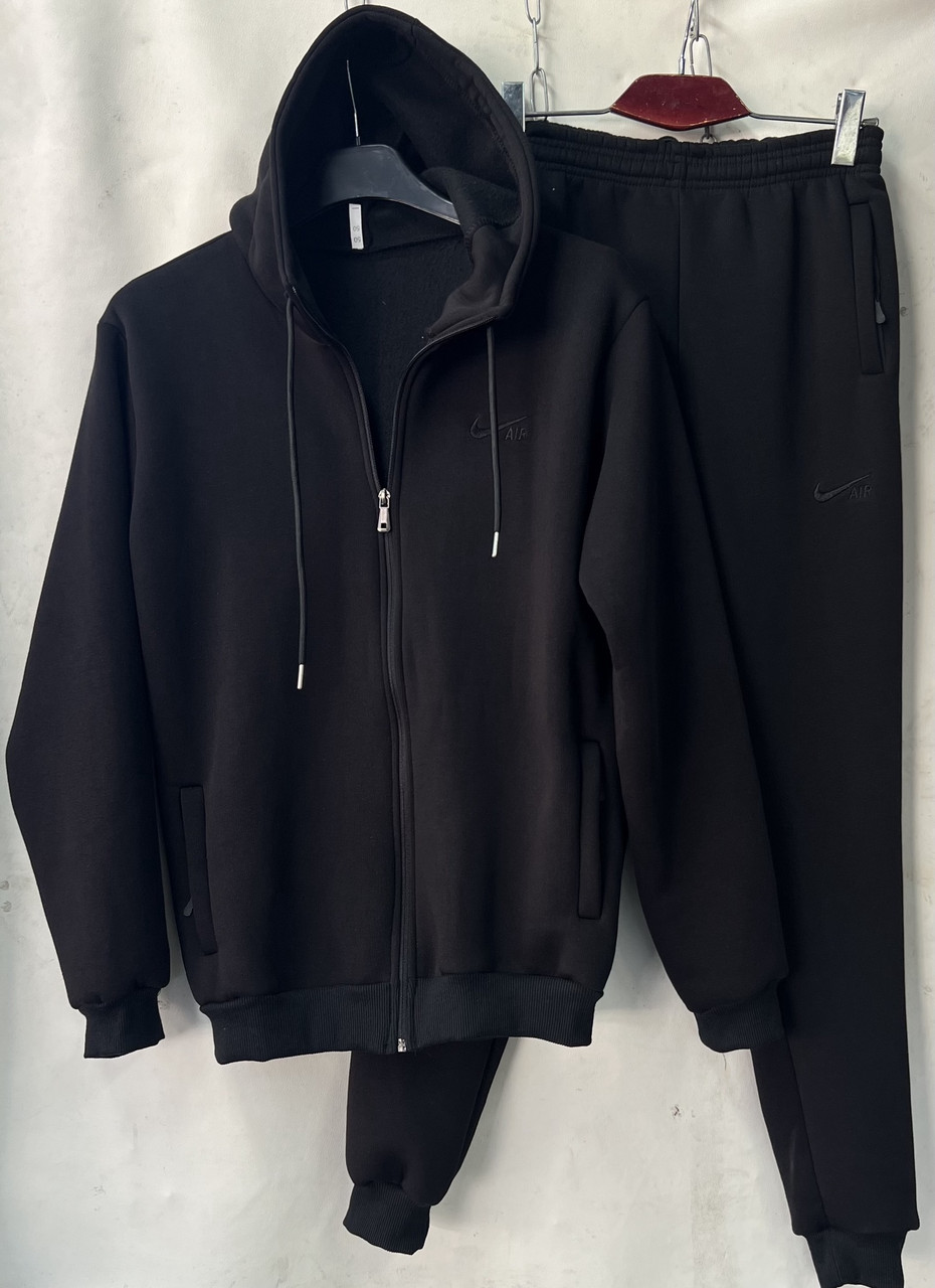 Теплий спортивний костюм чоловічий батал на флісі пеньє, фото 1