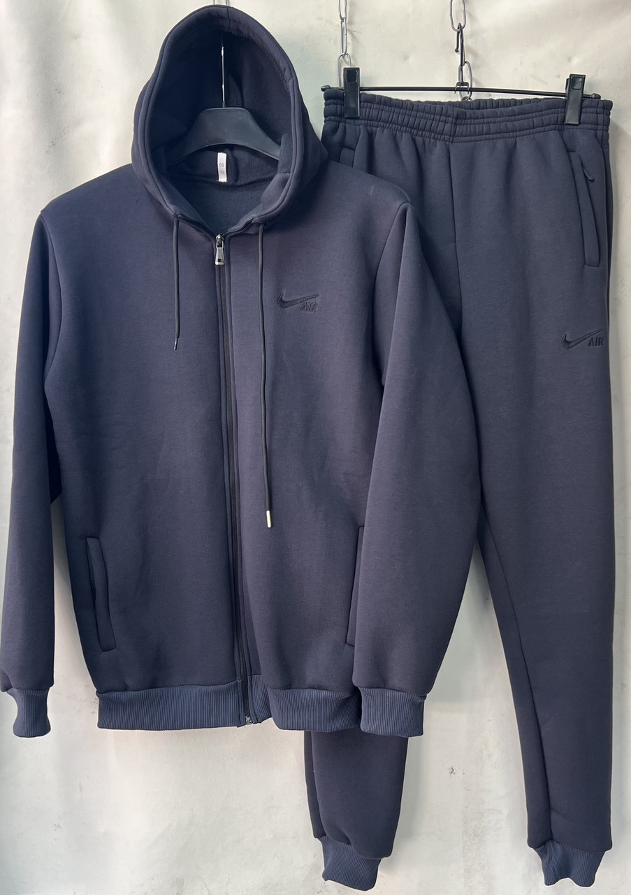 Теплий спортивний костюм чоловічий батал на флісі пеньє, фото 1